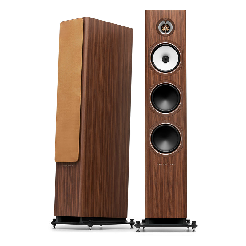 Triangle Solstice 8 in Teak, with and without grille